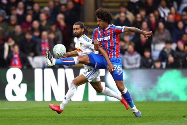Crystal Palace v Leeds United 15 March 2026, London - Premier League Football - Crystal Palace v Leeds United - Dominic Calvert-Lewin of Leeds United and Chris Richards of Crystal Palace - Photo: Jacques Feeney Offside. London UK Copyright: xJacquesxFeeneyx xOffsidexOffside