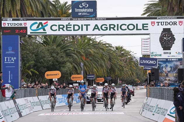 Del Toro Romero Isaac Of Uae Team Emirates Xrg first-place winner the 142-kilometer Stage 7 of the Tirreno-Adriatico cycling race from Civitanova Marche to San Benedetto del Tronto - Italy,- Sunday , March 15, 2026. - cycling .  Copyright: xMarcoxAlpozzix