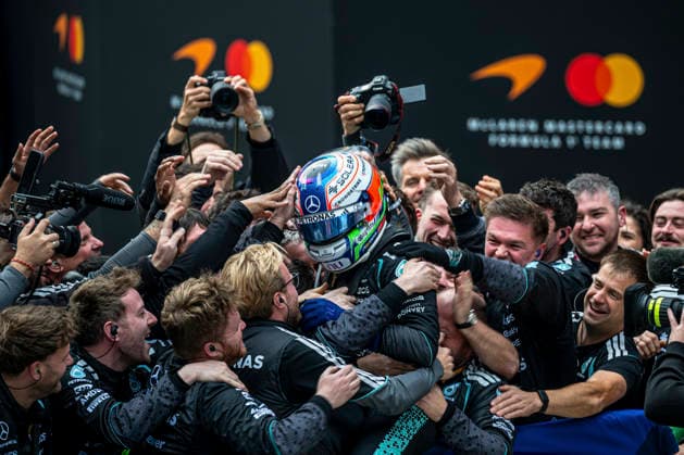 12 Andrea Kimi Antonelli (ITA) of the Mercedes-AMG PETRONAS Formula One Team (GER), driving the Mercedes-AMG F1 W17 E Performance, winner of the Formula 1 Chinese Grand Prix at the Shanghai International Circuit from March 15, 2026, in China (CHN). (Photo by Ian Bundey Eurasia Images). Shanghai Shanghai International Circuit China