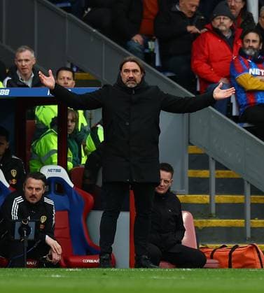 Daniel Farke manager manager of Leeds United reacts Crystal Palace v Leeds United, Premier League, Football, Selhurst Park, London, UK - 15 Mar 2026London Selhurst Park United Kingdom EDITORIAL USE ONLY No use with unauthorised audio, video, data, fixture lists, club league logos or live services. Online in-match use limited to 120 images, no video emulation. No use in betting, games or single club league player publications. Copyright: xMichaelxZemanek Shutterstockx 16757310aa