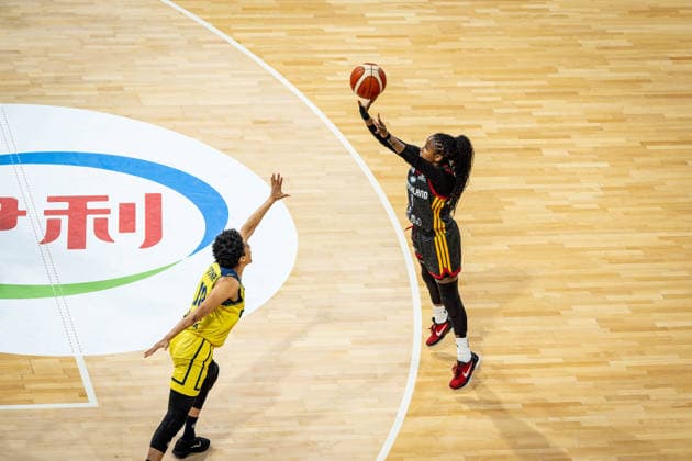 Basketball Villeurbanne 14.03.2026 Wommen™s Basketball World Cup 2026 Qualifying Tournament Kolumbien (COL) - Deutschland (GER) Alexis Peterson (Deutschland, No.01)