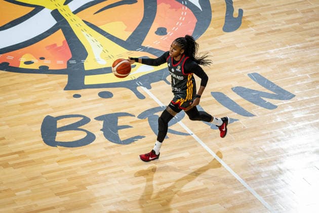 Basketball Villeurbanne 14.03.2026 Wommen™s Basketball World Cup 2026 Qualifying Tournament Kolumbien (COL) - Deutschland (GER) Alexis Peterson (Deutschland, No.01)