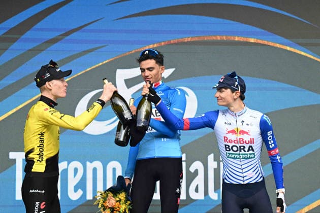 15-03-2026 Tirreno - Adriatico; Tappa 07 Civitanova Marche - San Benedetto Del Tronto; 2026, Uae Emirates - Xrg; 2026, Visma - Lease A Bike; 2026, Red Bull - Bora Hansgrohe; Del Toro Romero, Isaac; Jorgenson, Matteo; Pellizzari, Giulio; San Benedetto Del Tronto; 