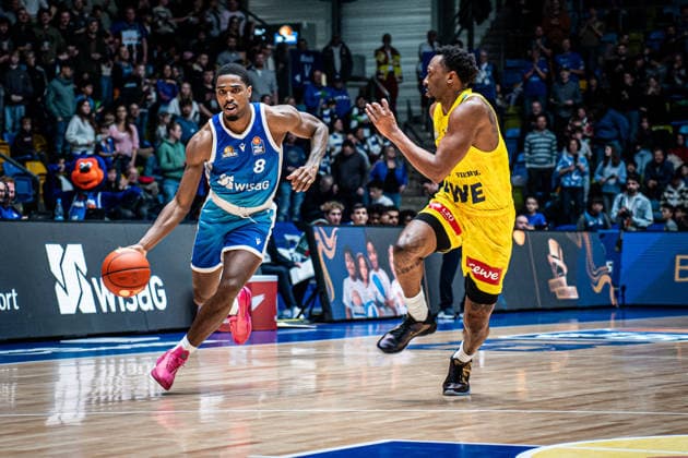 15.03.2026, xhfmx, Basketball easyCredit BBL Bundesliga, Frankfurt Skyliners - EWE Baskets Oldenburg v.l. William Christmas (Skyliners Frankfurt), Dakarai Tucker (EWE Baskets Oldenburg) (DFL DFB REGULATIONS PROHIBIT ANY USE OF PHOTOGRAPHS as IMAGE SEQUENCES and or QUASI-VIDEO) Frankfurt am Main