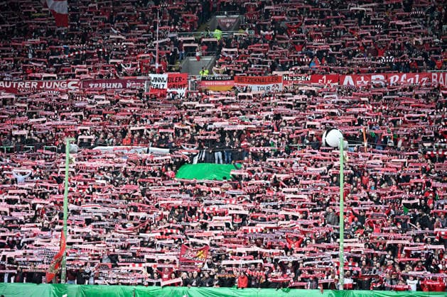 Fussball - 2. Bundesliga - Saison 2025 26 1. FC Kaiserslautern 15.03.2026 Fritz-Walter-Stadion 1. FC Kaiserslautern (fck) - Karlsruher SC (ksc) 3:0 Die Westkurve 1. FC Kaiserslautern