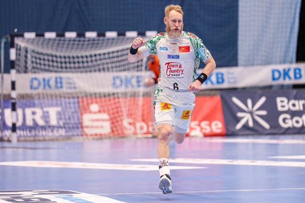 15.03.2026, Handball, HBL, Bergischer HC - SC Magdeburg, Mitsubishi Electric HALLE Düsseldorf: Matthias Musche (SC Magdeburg 06) jubelnd Nordrhein-Westfalen Deutschland