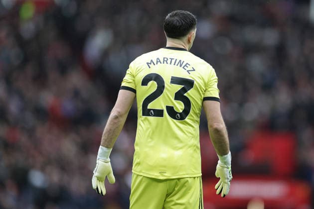 15th March 2026; Old Trafford, Manchester, England; Premier League Football, Manchester United, ManU versus Aston Villa; Goalkeeper Emiliano Martinez of Aston Villa  RogerxEvans Content restricted for UK based newspaper
