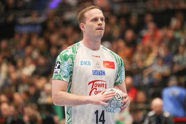 15.03.2026, xgox, Handball - Daikin HBL Bergischer HC - SC Magdeburg emspor, v.l. Omar Ingi Magnusson (Magdeburg, 14) beim Siebenmeter Duesseldorf