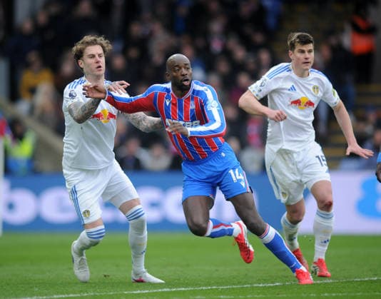 Football - 2025 2026 Premier League - Crystal Palace vs. Leeds United - Selhurst Park - Sunday 15th March 2026 Jean Philippe Mateta of Crystal Palace 