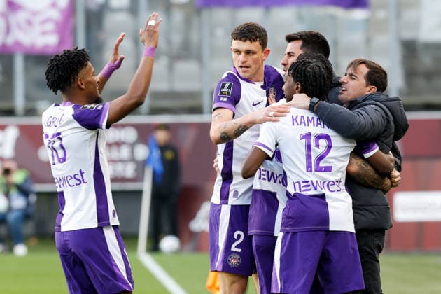 FC Metz v Toulouse FC - Ligue 1 McDonald s 2025 2026 02 Rasmus Schmidt NICOLAISEN (tfc) - Carles MARTINEZ NOVELL (Entraineur Toulouse TFC) during the Ligue 1 McDonald s match between Metz and Toulouse at Stade Saint-Symphorien on March 15, 2026 in Metz, France. Metz France  Copyright: xFEPx 776348322