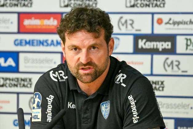 Florian Kehrmann (TBV Lemgo Lippe, Trainer) TBV Lemgo Lippe vs. Frisch Auf Goeppingen, Handball, 1. Bundesliga, 25. Spieltag, Saison 2025 2026, 15.03.2026, TBV Lemgo Lippe vs. Frisch Auf Goeppingen, Handball, 1. Bundesliga, 25. Spieltag, Saison 2025 2026, 15.03.2026 Lemgo Copyright: xEibner-Pressefoto RobertxGertzenx EP_RGN