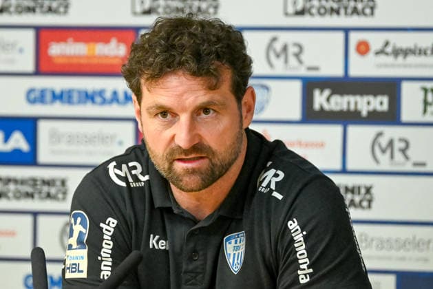 Florian Kehrmann (TBV Lemgo Lippe, Trainer) TBV Lemgo Lippe vs. Frisch Auf Goeppingen, Handball, 1. Bundesliga, 25. Spieltag, Saison 2025 2026, 15.03.2026, TBV Lemgo Lippe vs. Frisch Auf Goeppingen, Handball, 1. Bundesliga, 25. Spieltag, Saison 2025 2026, 15.03.2026 Lemgo Copyright: xEibner-Pressefoto RobertxGertzenx EP_RGN