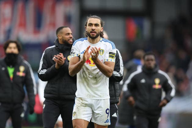 15th March 2026; Selhurst Park, Selhurst, London, England; Premier League Football, Crystal Palace versus Leeds United; Dominic Calvert-Lewin of Leeds United thanking the fans after the match  KatiexChan Content restricted for UK based newspaper