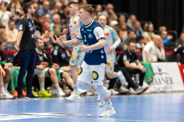 Bergischer HC gegen SC Magdeburg, 15.03.2026 DUESSELDORF, GERMANY - MARCH 15: Noah Beyer (2, Bergischer HC) während dem HBL Bundesliga Spiel zwischen Bergischer HC gegen SC Magdeburg at Mitsubishi Electric HALLE am 25.Spieltag. March 15, 2026 in Duesseldorf, Germany. Copyright: xBEAUTIFULxSPORTS KennyxBeelex