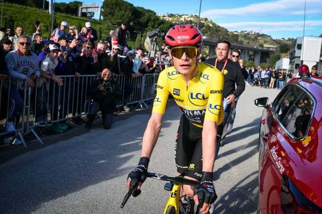 Danish Jonas Vingegaard of Team Visma-Lease a Bike pictured after the final stage of 84th edition of the Paris-Nice cycling race, a race from Nice to Nice (129,2 km), on Sunday 15 March 2026. DAVIDxPINTENS  x167582607x