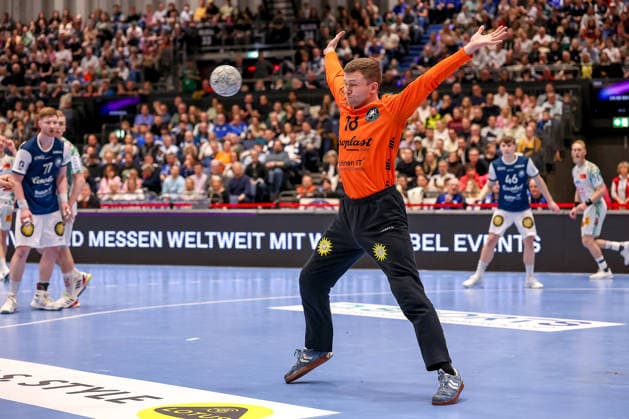 15.03.2026, Handball, HBL, Bergischer HC - SC Magdeburg, Mitsubishi Electric HALLE Düsseldorf: Torhüter Lukas Diedrich (BHC 16) Nordrhein-Westfalen Deutschland