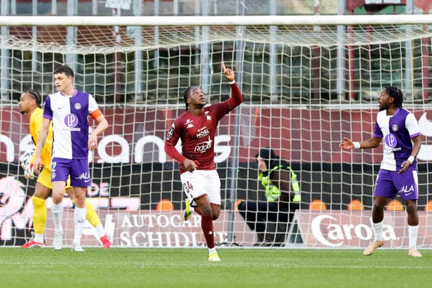FC Metz v Toulouse FC - Ligue 1 McDonald s 2025 2026 34 Nathan MBALA (fcm) during the Ligue 1 McDonald s match between Metz and Toulouse at Stade Saint-Symphorien on March 15, 2026 in Metz, France. Metz France  Copyright: xFEPx 776348322