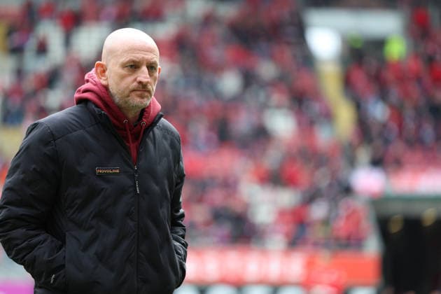 15.03.2026, xrekx, Fussball 2.Bundesliga, 1.FC Kaiserslautern - Karlsruher SC v.l. Torsten Lieberknecht Trainer (1.FC Kaiserslautern) (DFL DFB REGULATIONS PROHIBIT ANY USE OF PHOTOGRAPHS as IMAGE SEQUENCES and or QUASI-VIDEO) Kaiserslautern