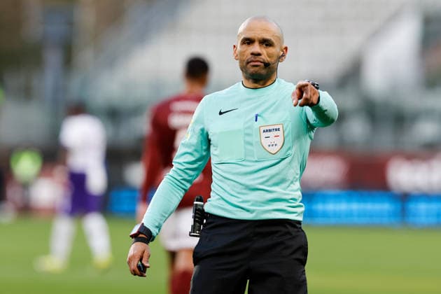 FC Metz v Toulouse FC - Ligue 1 McDonald s 2025 2026 Gael ANGOULA (ARBITRE) during the Ligue 1 McDonald s match between Metz and Toulouse at Stade Saint-Symphorien on March 15, 2026 in Metz, France. Metz France  Copyright: xFEPx 776348322