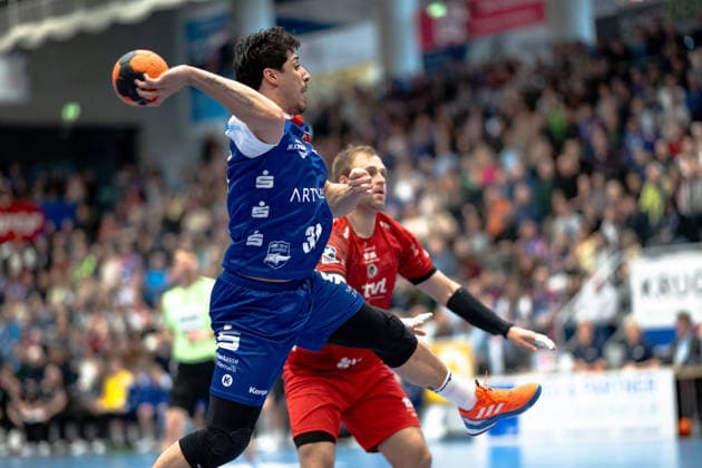 Yonatan Dayan, (HBW Balingen Weilstetten, 34) HBW Balingen Weilstetten vs. Eulen Ludwigshafen, Handball, 2. Bundesliga, 24. Spieltag, Saison 2025 2026, 15.03.2026 Eibner-Pressefoto Andreas Ulmer HBW Balingen Weilstetten vs. Eulen Ludwigshafen, Handball, 2. Bundesliga, 24. Spieltag, Saison 2025 2026, 15.03.2026 Balingen Copyright: xEibner-Pressefoto AndreasxUlmerx EP_AUR