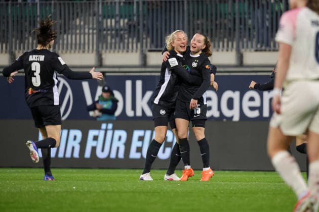15.03.2026, xgrfx, Fussball Google Pixel Frauen-Bundesliga, VfL Wolfsburg - Bayer Leverkusen v.l. Tor, Janou Levels (VfL Wolfsburg) (DFL DFB REGULATIONS PROHIBIT ANY USE OF PHOTOGRAPHS as IMAGE SEQUENCES and or QUASI-VIDEO) Wolfsburg