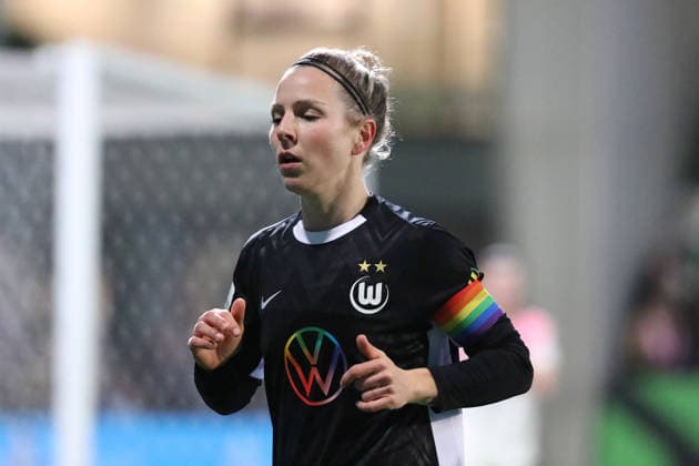 VfL vs. Leverkusen, BL Frauen Wolfsburg, 15.03.2026, Fußball, Frauen, Google Pixel Bundesliga, Saison 2025 2026, VfL Wolfsburg vs Bayer 04 Leverkusen, Svenja Huth (VfL Wolfsburg) AOK Stadion Niedersachsen Deutschland
