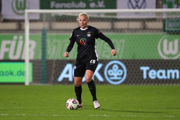 VfL vs. Leverkusen, BL Frauen Wolfsburg, 15.03.2026, Fußball, Frauen, Google Pixel Bundesliga, Saison 2025 2026, VfL Wolfsburg vs Bayer 04 Leverkusen, Guro Bergsvand (VfL Wolfsburg) AOK Stadion Niedersachsen Deutschland