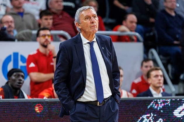 Svetislav Pesic (FC Bayern Muenchen Basketball, Trainer), Einzelbild, Einzelfoto, Portrait, Portraet, BMA365 Bamberg Baskets vs. FC Bayern Muenchen Basketball, Basketball, easyCredit BBL, 24. Spieltag, 15.03.2026 BMA365 Bamberg Baskets vs. FC Bayern Muenchen Basketball, Basketball, easyCredit BBL, 24. Spieltag, 15.03.2026 Bamberg Copyright: xEibner-Pressefoto G.xSantemizx EP_EER