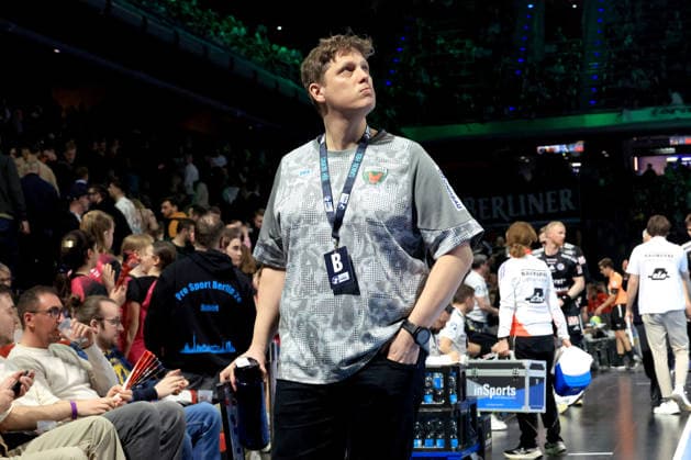 DEU, DHB, 1.HBL, Fuechse Berlin vs.Erlangen, 15.03.2026, Max-Schmeling-Halle, Berlin, DEU, DHB, 1.HBL, Fuechse Berlin vs.Erlangen, im Bild Cheftrainer Nicolej Krickau (Fuechse Berlin)