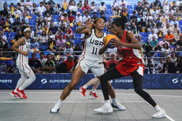 FIBA 3x3 Champions Cup 2026 Naz Hillmon of the United States competes against Saicha Grant-Allen of Canada during the Women s FIBA Basketball 3x3 Champions Cup 2026 third place match between the Netherlands and Serbia in Bangkok, Thailand, on March 15, 2026. Bangkok Bangkok Thailand  Copyright: xAnusakxLaowilasx originalFilename:laowilas-notitle260315_nptUN.jpg