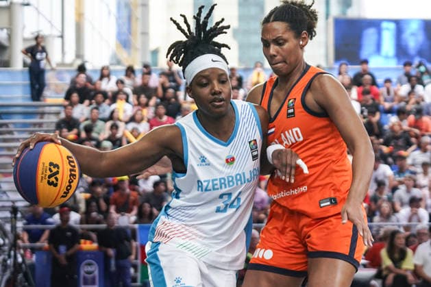 FIBA 3x3 Champions Cup 2026 Azerbaijan s Brianna Fraser competes against the Netherlands Janis Boonstra during the Women s FIBA Basketball 3x3 Champions Cup 2026 final match between the Netherlands and Azerbaijan in Bangkok, Thailand, on March 15, 2026. Bangkok Bangkok Thailand  Copyright: xAnusakxLaowilasx originalFilename:laowilas-notitle260315_nptTi.jpg