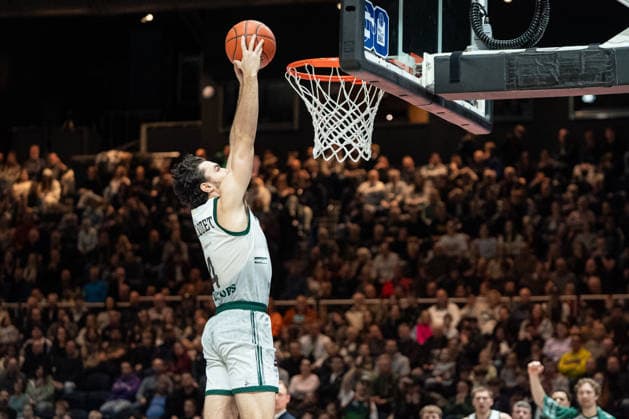 Clayton Guillozet (Nr. 4 VET-CONCEPT Gladiators Trier) GER, Basketball Loewen Braunschweig gegen VET-CONCEPT Gladiators Trier, Basketball, easyCredit BBL, Woche 24, Spielzeit 2025 26, 15.03.2026 GER, Basketball Loewen Braunschweig gegen VET-CONCEPT Gladiators Trier, Basketball, easyCredit BBL, Woche 24, Spielzeit 2025 26, 15.03.2026 Braunschweig Copyright: xEibner-Pressefoto DanielxREINELTx EP_DRT