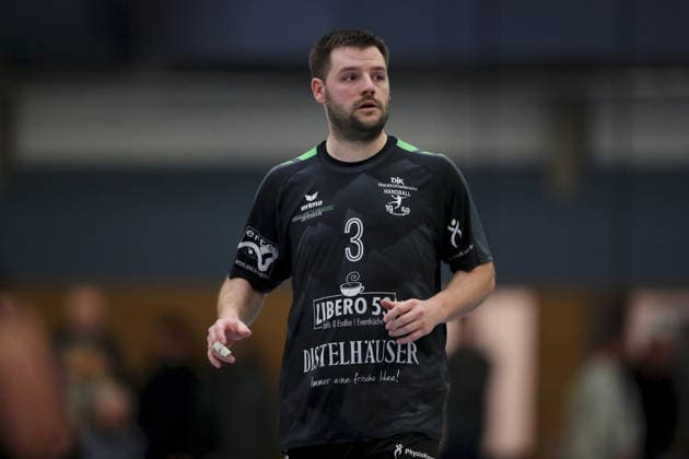 15.03.2026, Herren, Handball, Saison 2025 2026, Regionalliga, 19. Spieltag: DJK Waldbuettelbrunn - TSV Lohr David Winheim ( 3, TSG Waldbüttelbrunn) Waldbuettelbrunn Ballsporthalle Bayern Deutschland