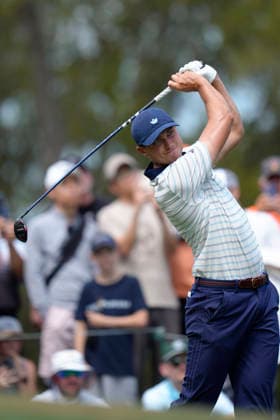 March 15, 2026, Ponte Vedra, Florida, USA: March 15, 2026, Ponte Vedra, Florida.Ludvig Aberg (Sweden) hits his tee shot on the 4th hole during the fourth round of The PLAYERS Championship at TPC Sawgrass. PGA, Golf Herren Tour 2026: The PLAYERS Championship  - ZUMAd212 20260315_zsp_d212_009 Copyright: xRichardxDolex