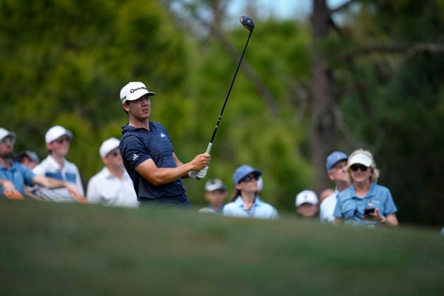 March 15, 2026, Ponte Vedra, Florida, USA: March 15, 2026, Ponte Vedra, Florida.Michael Thorbjornsen (USA) hits his tee shot on the 4th hole during the fourth round of The PLAYERS Championship at TPC Sawgrass. PGA, Golf Herren Tour 2026: The PLAYERS Championship  - ZUMAd212 20260315_zsp_d212_022 Copyright: xRichardxDolex