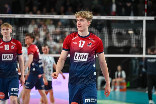 15.03.2026, xdobgx, Volleyball Volleyball Bundesliga VBL, SVG Lüneburg - ASV Dachau v.l. Axel Enlund (SVG Lüneburg, 17) Portrait, Portraet, Einzelbild