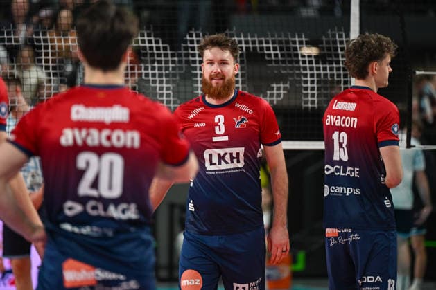 15.03.2026, xdobgx, Volleyball Volleyball Bundesliga VBL, SVG Lüneburg - ASV Dachau v.l. Jesse Elser (SVG Lüneburg, 3) Portrait, Portraet, Einzelbild