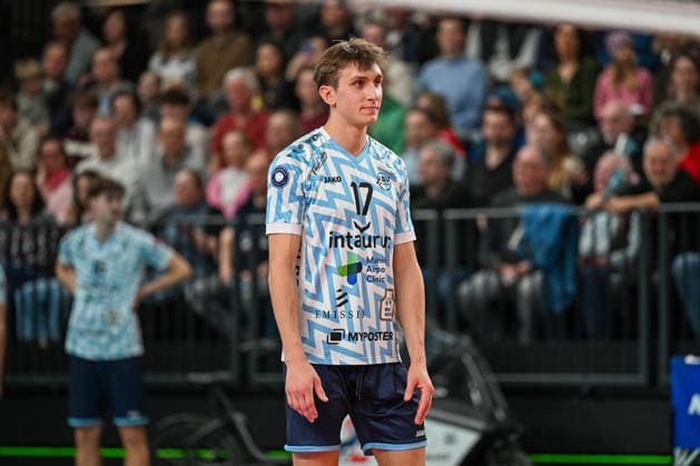 15.03.2026, xdobgx, Volleyball Volleyball Bundesliga VBL, SVG Lüneburg - ASV Dachau v.l. Will Kuhns (ASV Dachau, 17) Portrait, Portraet, Einzelbild