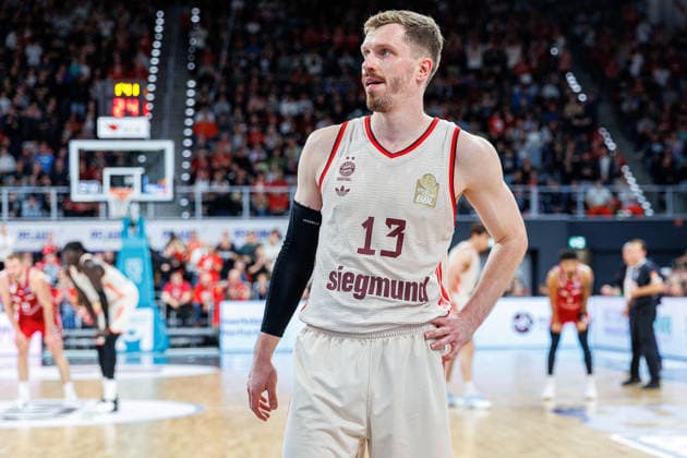 Andreas Obst (FC Bayern Muenchen Basketball, 13), Einzelbild, Einzelfoto, Portrait, Portraet, enttaeuscht, Enttaeuschung, negative Emotionen, negative Emotion, BMA365 Bamberg Baskets vs. FC Bayern Muenchen Basketball, Basketball, easyCredit BBL, 24. Spieltag, 15.03.2026 BMA365 Bamberg Baskets vs. FC Bayern Muenchen Basketball, Basketball, easyCredit BBL, 24. Spieltag, 15.03.2026 Bamberg Copyright: xEibner-Pressefoto G.xSantemizx EP_EER