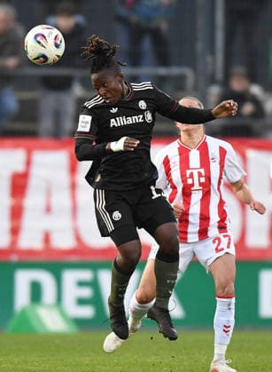 15.03.2026, xophax, Fussball , Frauen Bundesliga Google Pixel Frauen - Bundesliga 25 26. Bernadette Amani ( Bayern München ) (DFL DFB REGULATIONS PROHIBIT ANY USE OF PHOTOGRAPHS as IMAGE SEQUENCES and or QUASI-VIDEO) Koeln