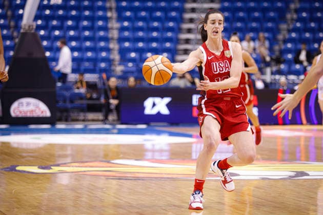2026 World Cup Qualifying Tournament - New Zealand V USA Caitlin Clark 12 of the United States plays during the game at the 2026 FIBA World Cup Qualifying Tournament between New Zealand and the United States in San Juan, Puerto Rico, on March 15, 2026, at Coliseo Jose Miguel Agrelot. San Juan Puerto Rico  Copyright: xEdgardoxMedinax originalFilename:medinamillan-notitle260315_npn0K.jpg