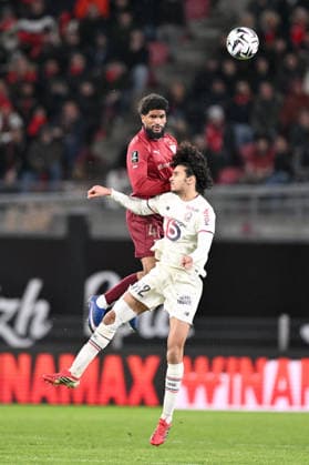 Stade Rennais FC v Lille OSC - Ligue 1 McDonald s 2025 2026 45 Mahdi CAMARA (srfc) - 32 Ayyoub BOUADDI (losc) during the Ligue 1 McDonald s match between Rennes and Lille at Roazhon Park on March 15, 2026 in Rennes, France. Rennes France  Copyright: xFEPx 776348327