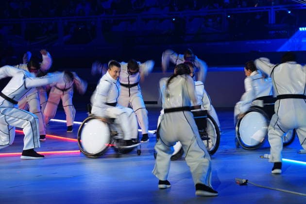 CORTINA, ITALY 20260315 Performances during Sunday s closing ceremony for the Paralympics, in the Cortina curling stadium. *** The image is included in the SPORTS PACKAGE. For others PAID IMAGE *** CORTINA ITALY x10500x *** CORTINA, ITALY 20260315 Performances during Sunday s closing ceremony for the Paralympics, in the Cortina curling stadium The image is included in the SPORTS PACKAGE For others PAID IMAGE CORTINA ITALY x10500x  Copyright: xMagnusxLejhall ParasportxSverige TT TTx PARALYMPICS 2026 CONCLUSION