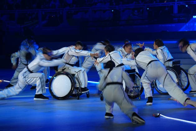 CORTINA, ITALY 20260315 Performances during Sunday s closing ceremony for the Paralympics, in the Cortina curling stadium. *** The image is included in the SPORTS PACKAGE. For others PAID IMAGE *** CORTINA ITALY x10500x *** CORTINA, ITALY 20260315 Performances during Sunday s closing ceremony for the Paralympics, in the Cortina curling stadium The image is included in the SPORTS PACKAGE For others PAID IMAGE CORTINA ITALY x10500x  Copyright: xMagnusxLejhall ParasportxSverige TT TTx PARALYMPICS 2026 CONCLUSION