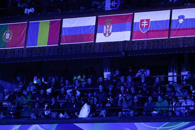 ITALY, CORTINA D AMPEZZO - MARCH 15, 2026: The closing ceremony of the 2026 Winter Paralympic Games at the Stadio Olimpico del Ghiaccio in Cortina d Ampezzo, Province of Belluno. Mikhail Tereshchenko TASS  90089064