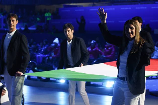 ITALY, CORTINA D AMPEZZO - MARCH 15, 2026: The closing ceremony of the 2026 Winter Paralympic Games at the Stadio Olimpico del Ghiaccio in Cortina d Ampezzo, Province of Belluno 2026 Winter Paralympics: Closing Ceremony  - ZUMAt113 20260315_zaa_t113_293 Copyright: xMikhailxTereshchenkox