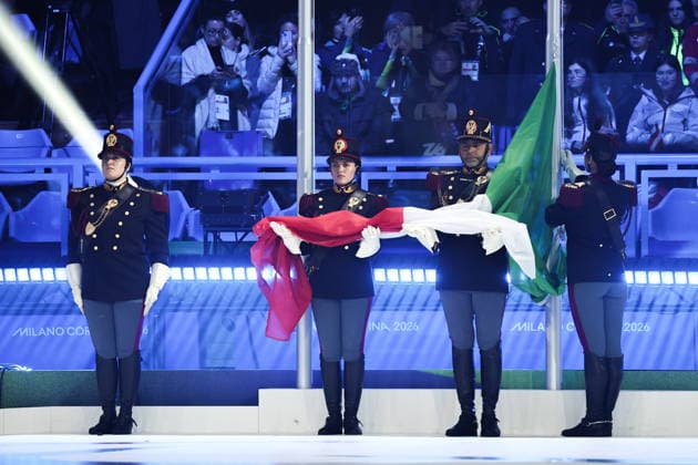 ITALY, CORTINA D AMPEZZO - MARCH 15, 2026: The closing ceremony of the 2026 Winter Paralympic Games at the Stadio Olimpico del Ghiaccio in Cortina d Ampezzo, Province of Belluno 2026 Winter Paralympics: Closing Ceremony  - ZUMAt113 20260315_zaa_t113_294 Copyright: xMikhailxTereshchenkox