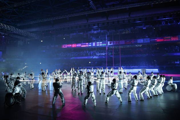 ITALY, CORTINA D AMPEZZO - MARCH 15, 2026: The closing ceremony of the 2026 Winter Paralympic Games at the Stadio Olimpico del Ghiaccio in Cortina d Ampezzo, Province of Belluno 2026 Winter Paralympics: Closing Ceremony  - ZUMAt113 20260315_zaa_t113_299 Copyright: xMikhailxTereshchenkox