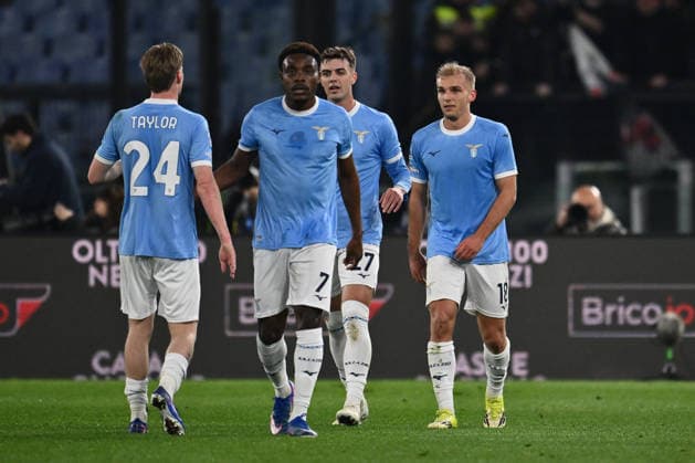 SS Lazio v AC Milan - Serie A Gustav Isaksen of S.S. Lazio celebrates after scoring the first goal during the 29th matchday of the Serie A championship between S.S. Lazio and A.C. Milan at the Olympic Stadium in Rome, Italy, on March 15, 2026. Rome Italy  Copyright: xDomenicoxCippitellix originalFilename:cippitelli-sslaziov260315_npe0s.jpg