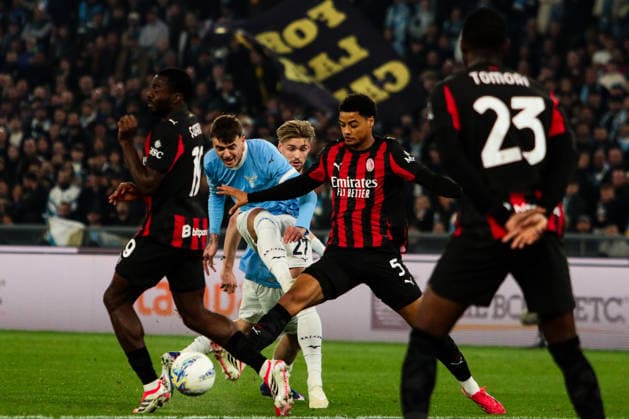 Daniel Maldini of SS Lazio during SS Lazio vs AC Milan, Italian soccer Serie A match in Rome, Italy, March 15 2026  Copyright: xRaffaelexConti IPAxSportx xipa-agency.netx xx IPA_72943140 IPA_Agency_IPA72943140